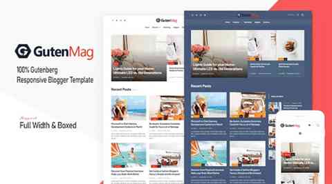 GutenMag Responsive Blogger Template - Best Themes Review