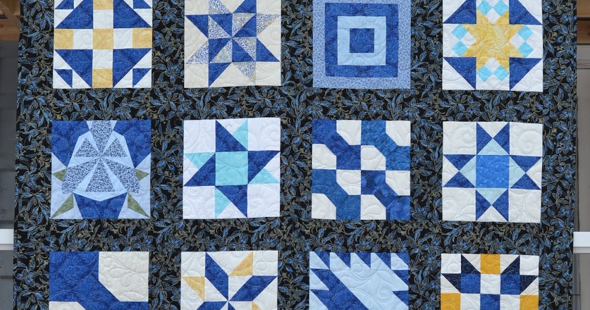 Pizza Box Sampler Quilt finish