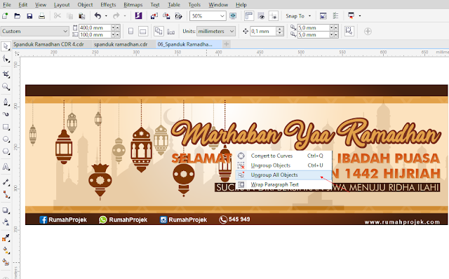 Download Desain Spanduk Ramadhan Corel Draw Gratis