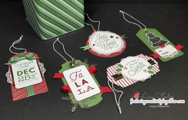 Sincerely Santa Gift Tag Project Kit Christmas Gift Tags, Project kit, Christmas wrapping, stampin' up!