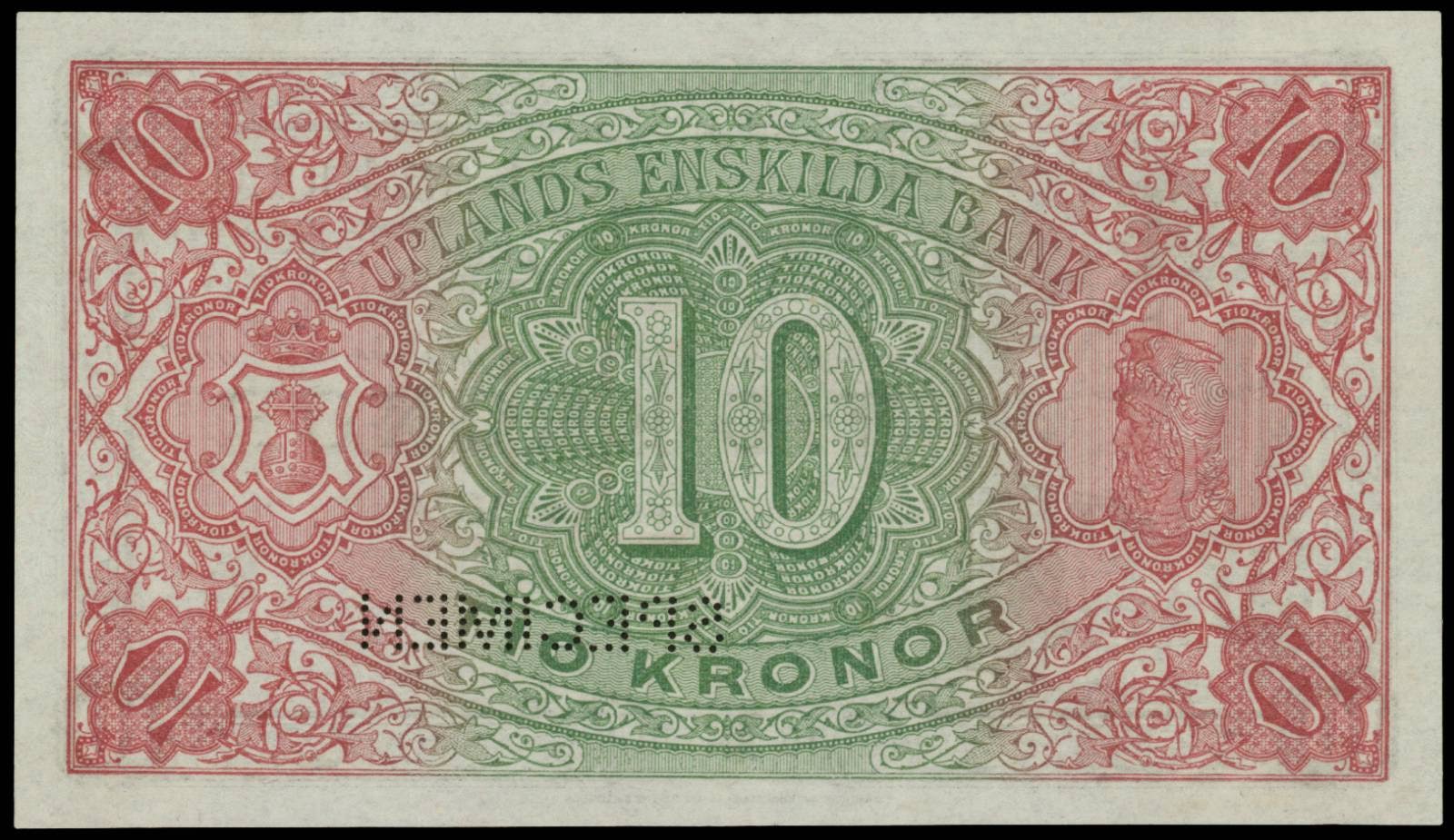 T me banknotes. Банкнота 10 бань. 10 Крон Швеция 1874 купюра. Денежные купюры Швеция с двух сторон. Фон эстонских крон.