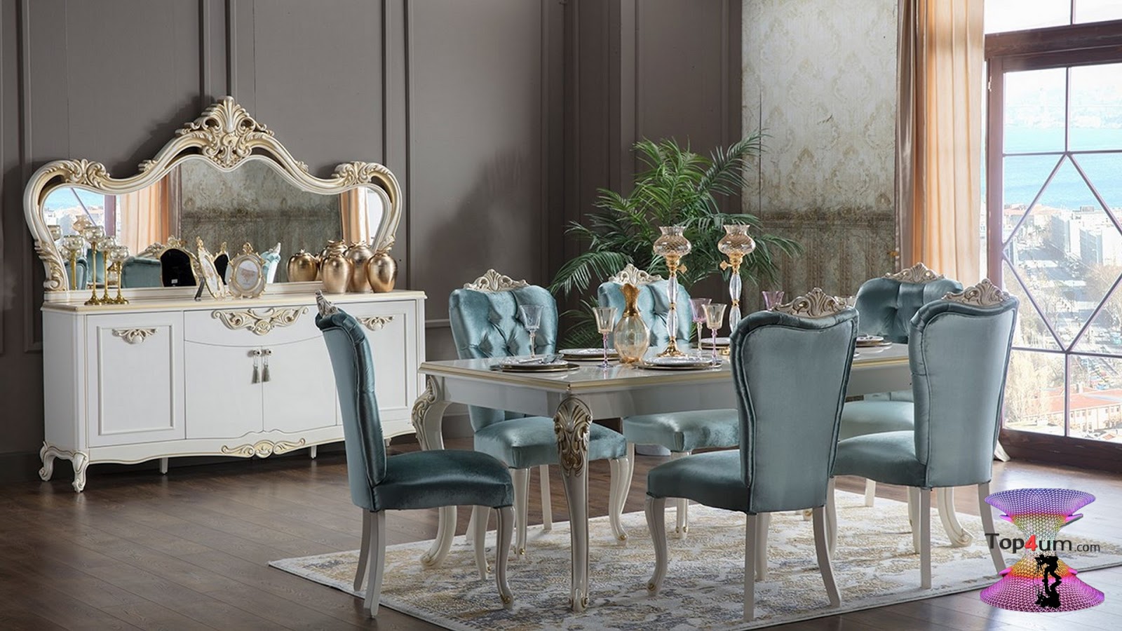 غرف سفره ستيل مودرن من احدث تصميمات غرف سفرة جديدة 2020