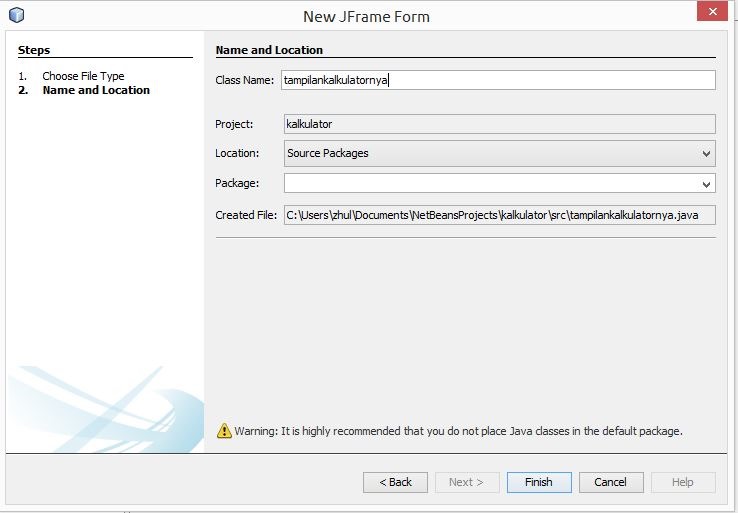 tutorial java membuat aplikasi kalkulator