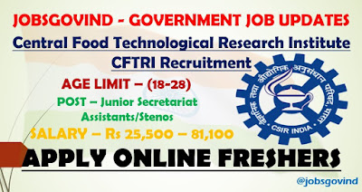 CFTRI Recruitment 2021