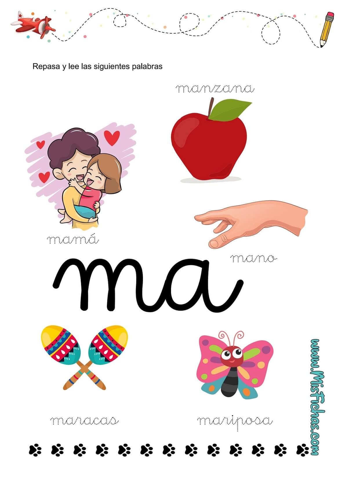 Fichas para Sílabas Ma Me Mi Mo Mu | Materiales Educativos para Maestras