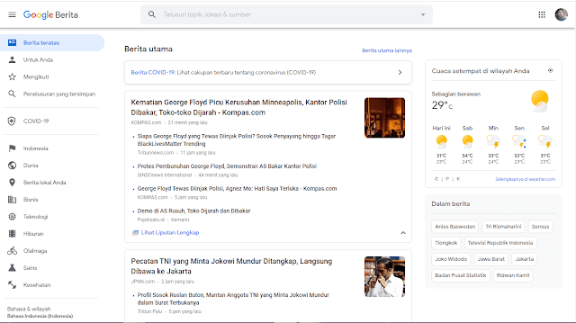 Cara daftarkan blog di google news 