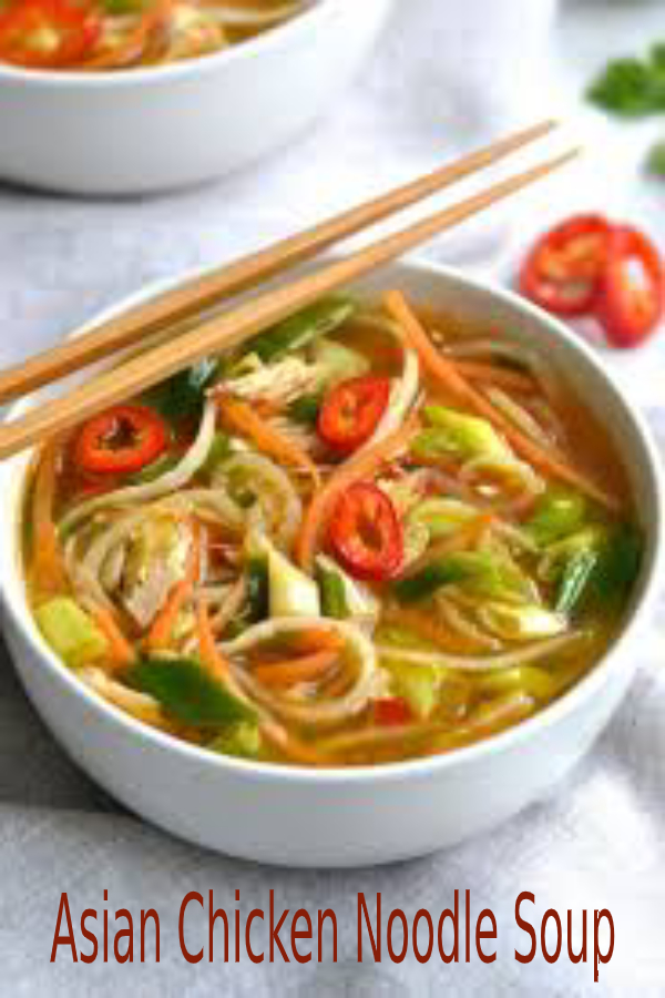 Asian Chicken Noodle Soup happy cook