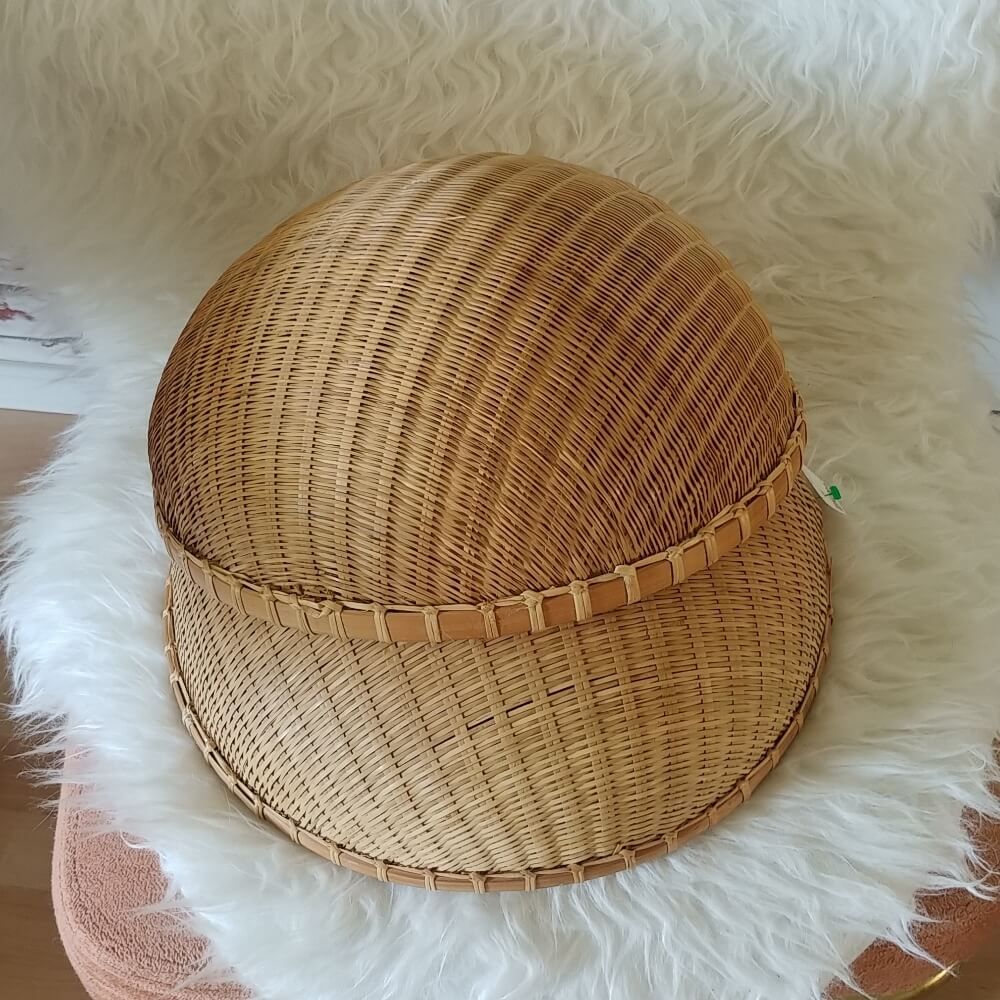 Upcycled Vintage Basket Picnic Food Covers 7 Days of Thrift Shop Flips Day Two Little