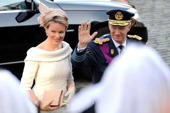 Princess Elisabeth, Duchess of Brabant and heiress to the throne; Prince Gabriel, Prince Emmanuel and Princess Eleanore