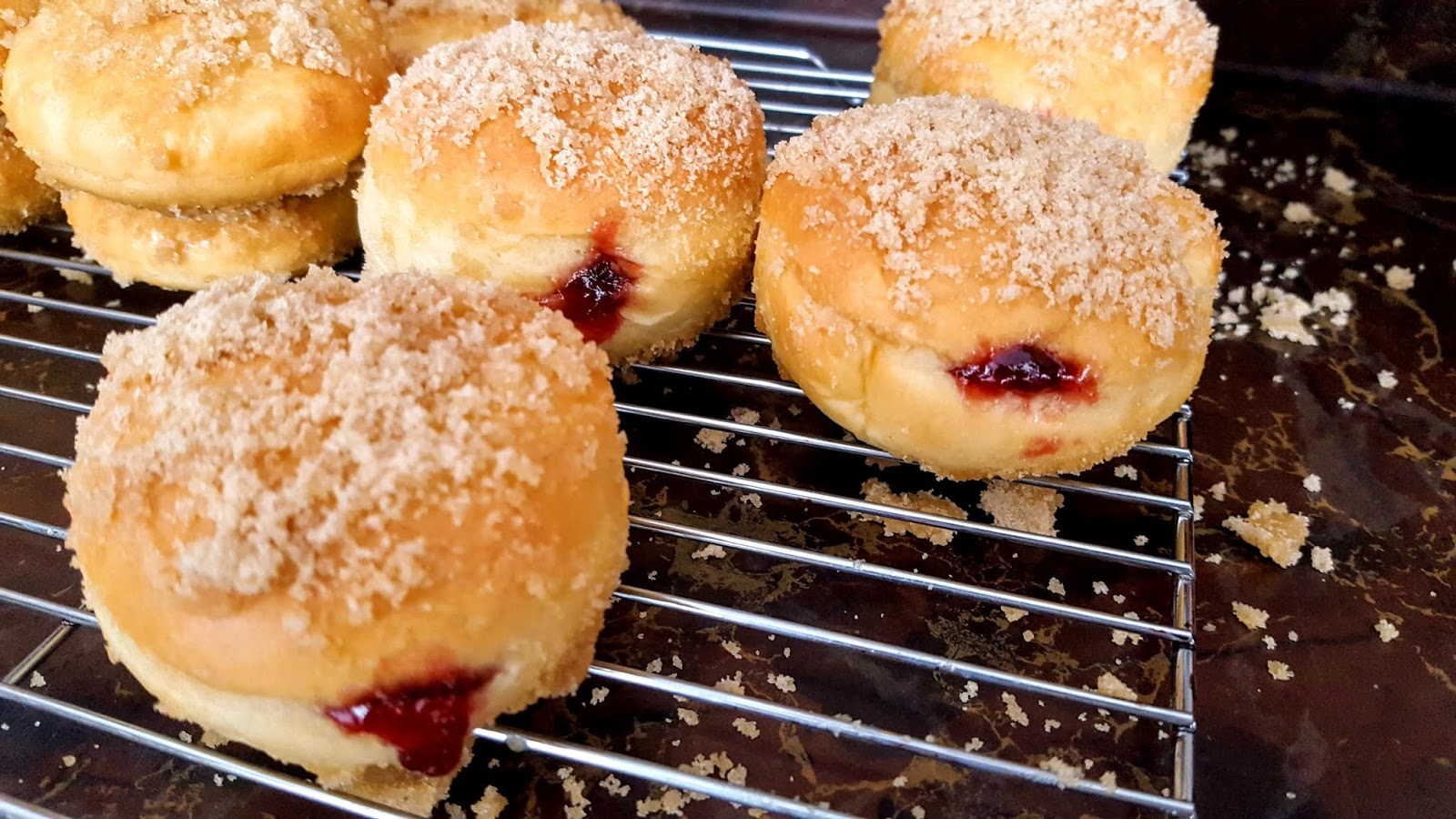 Rain's Kitchen and Garden! Baked Jelly Donuts