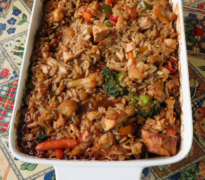 Teriyaki Chicken & Rice Casserole