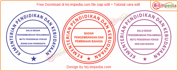 Contoh Stempel Kementerian Pendidikan Dan Kebudayaan