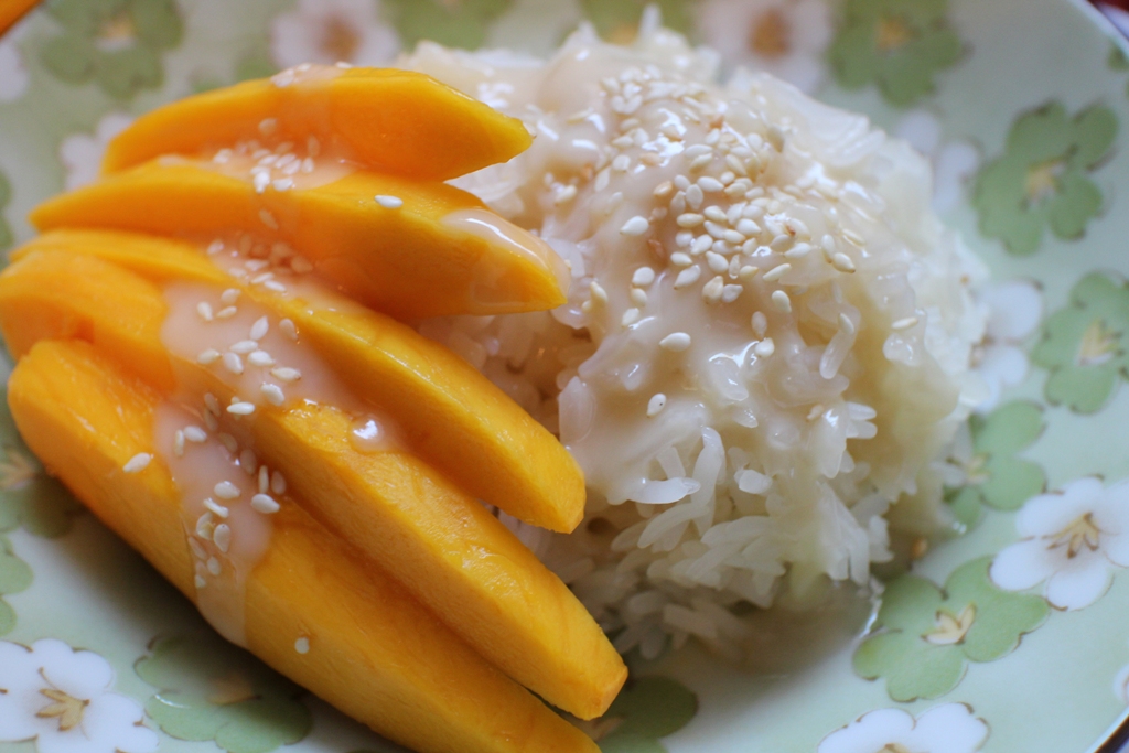 Sweet Inspired Home Mango sticky rice "birthday cake"