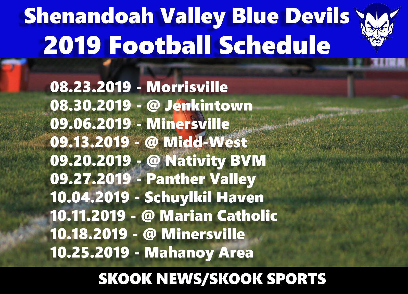 Shenandoah Valley 2019 High School Football Schedule