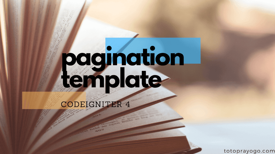 pagination template codeigniter 4 bootstrap
