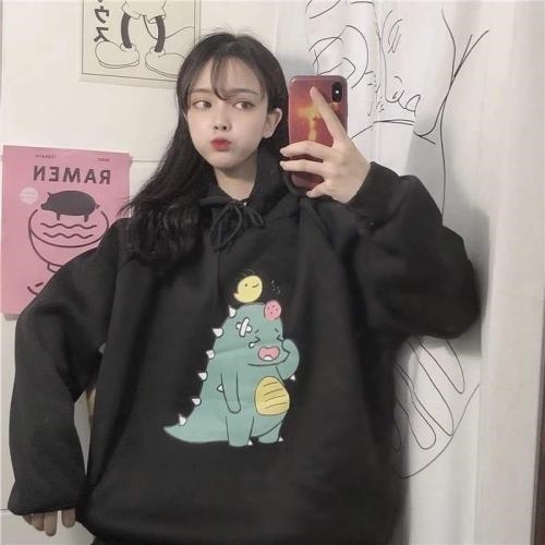 ÁO KHOÁC NỈ HOODIE KHỦNG LONG CUTE