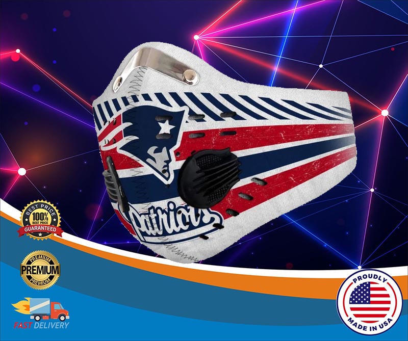 Luxury New England Patriots Filter Face Mask