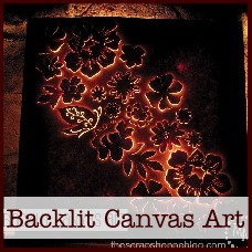 backlit canvas art