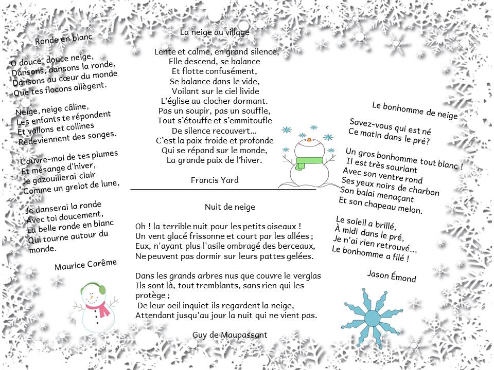 Poesies L Hiver Ce Cycle 2