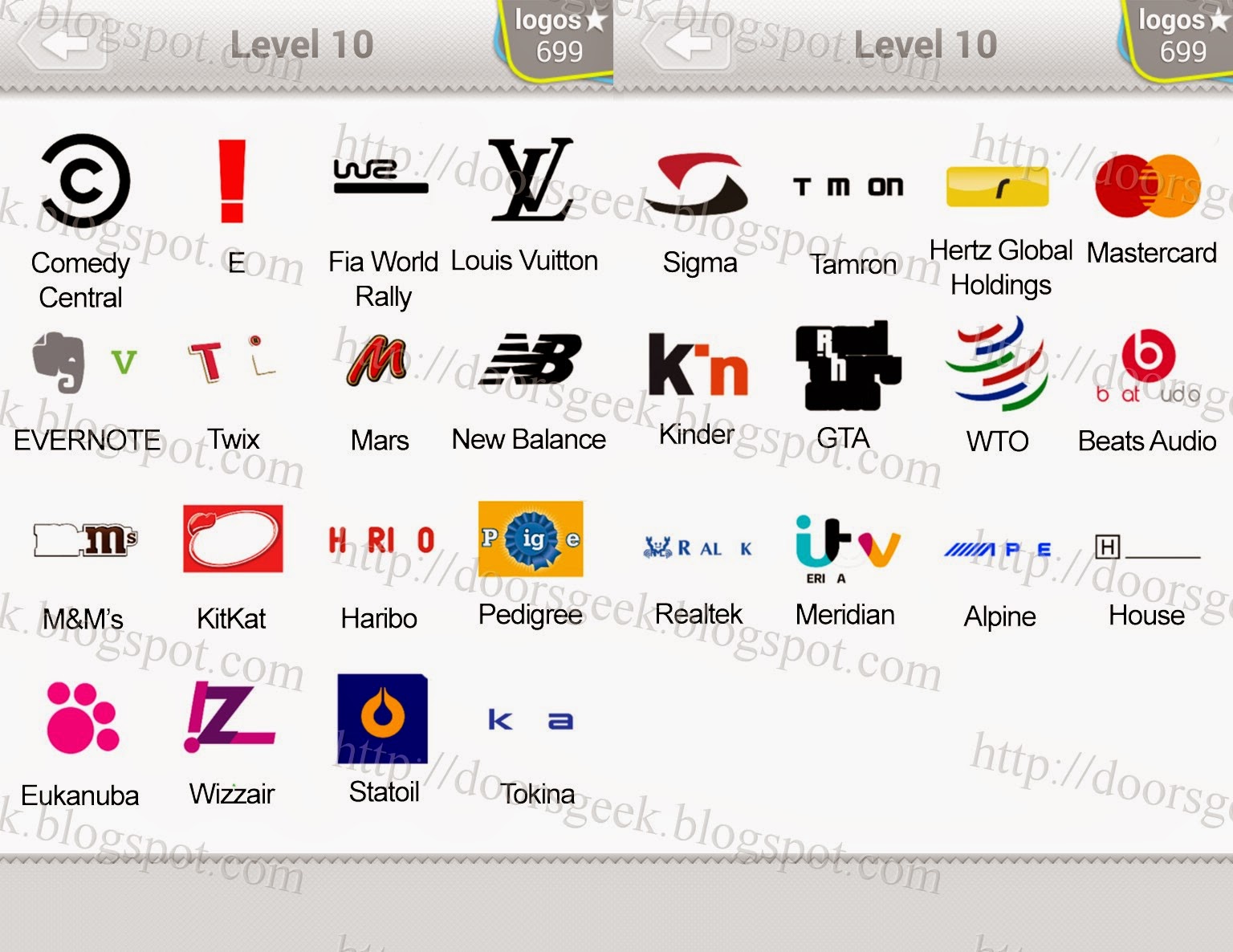 Logo Quiz Level 10 Answers by bubble quiz games Answers ~ Doors Geek