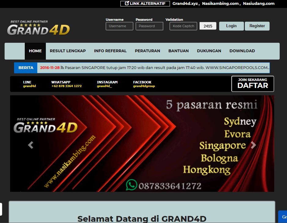 GRAND4D SITUS TOGEL TERBAIK DAN TERPERCAYA PALING MANTAP BONUSNYA 2020