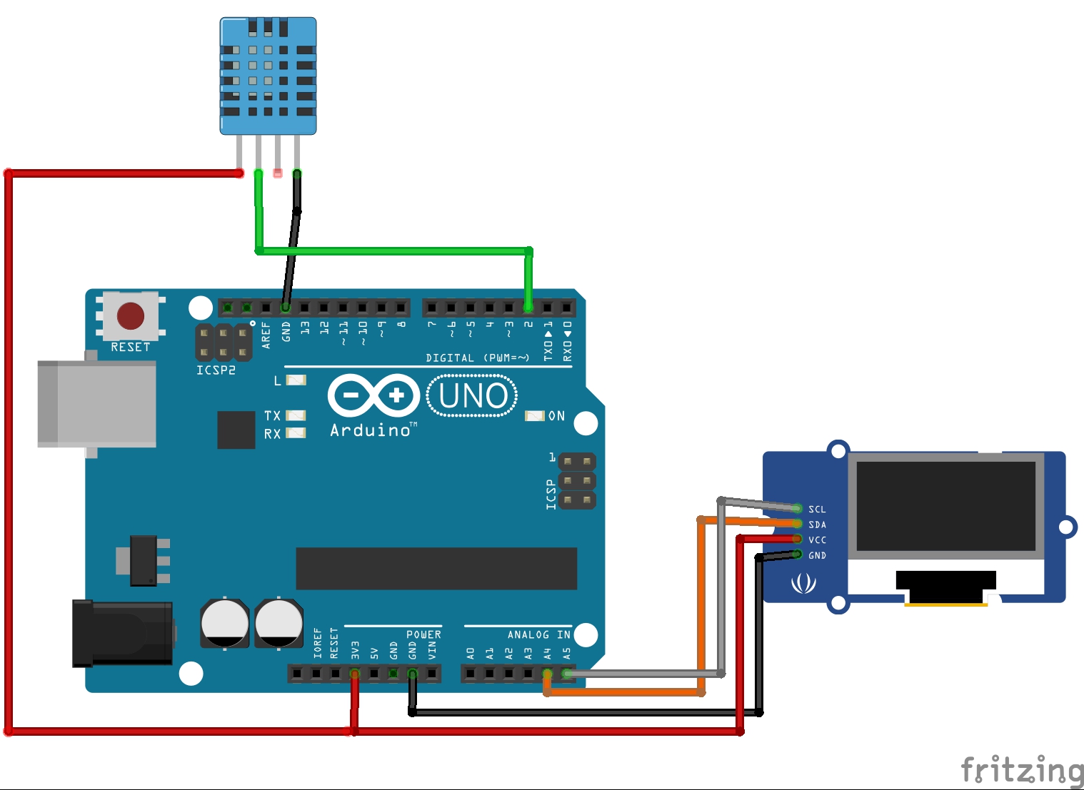 MY CREATIVE ENGINEERING: Arduino : Intermediate - OLED I2C with DHT11 ...