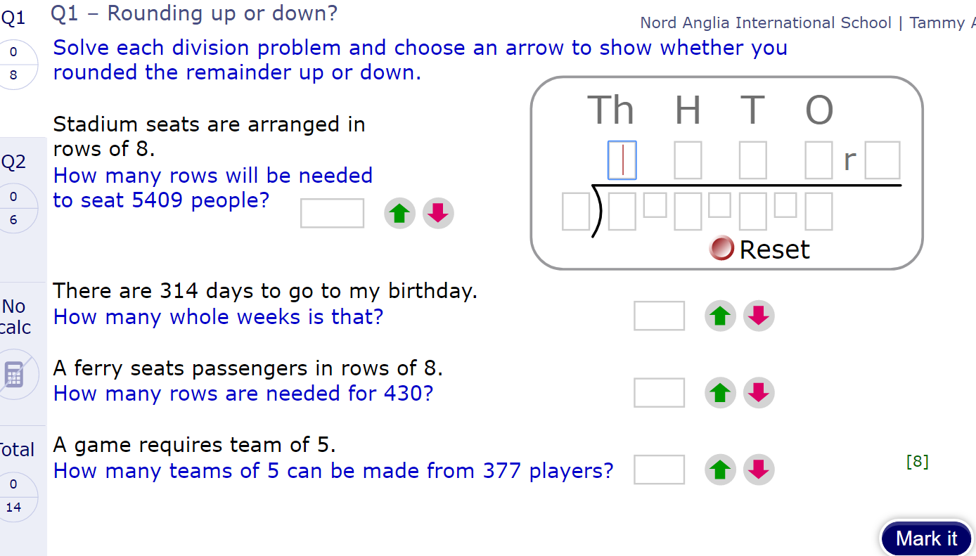 Short division homework year 6 image