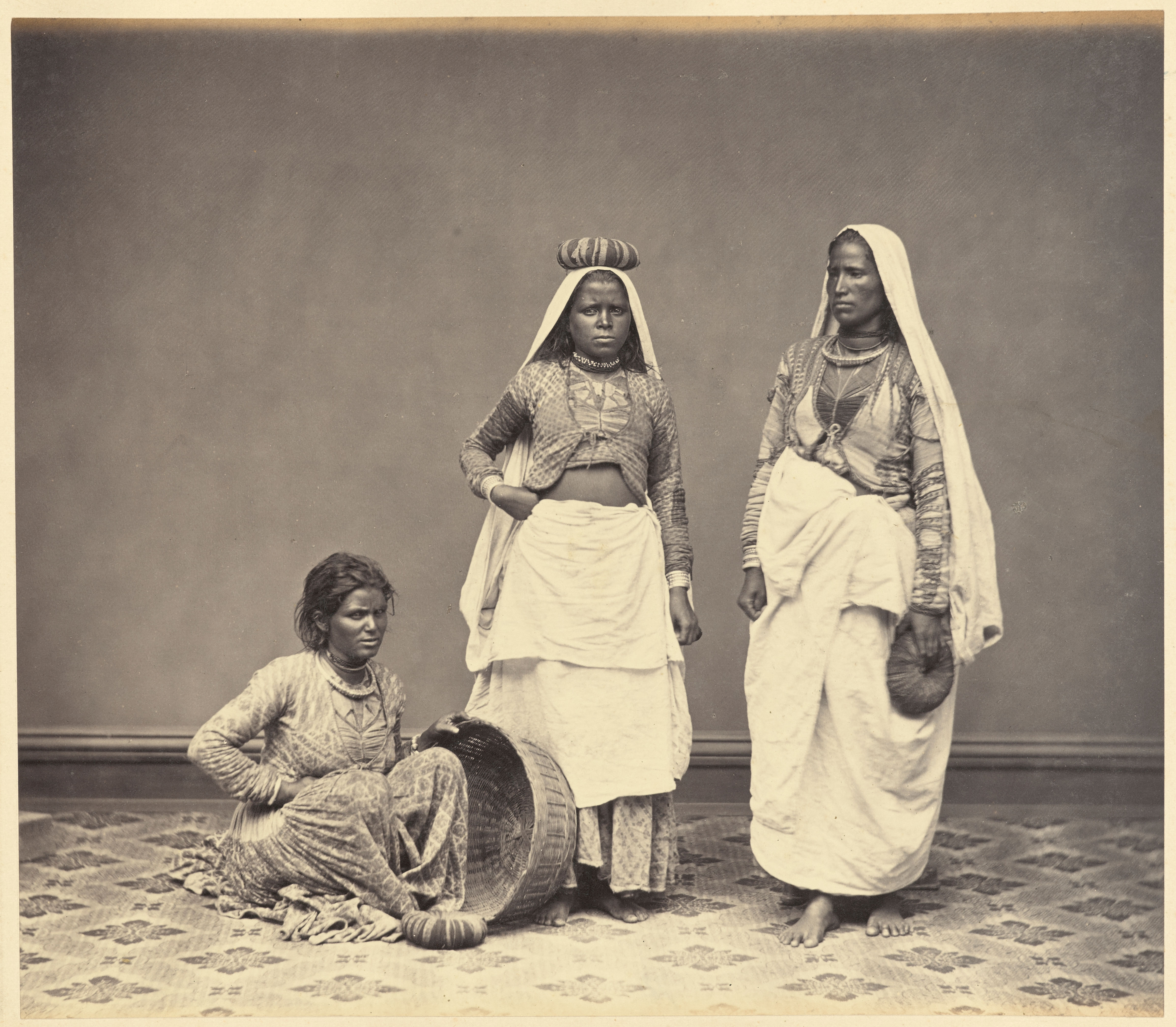 Group Of Cooli Women - Circa 1860s