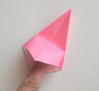 Cara membuat origami bunga lily