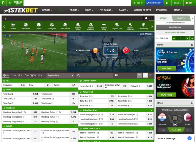 Astekbet Live Betting Astekbet Live Bets