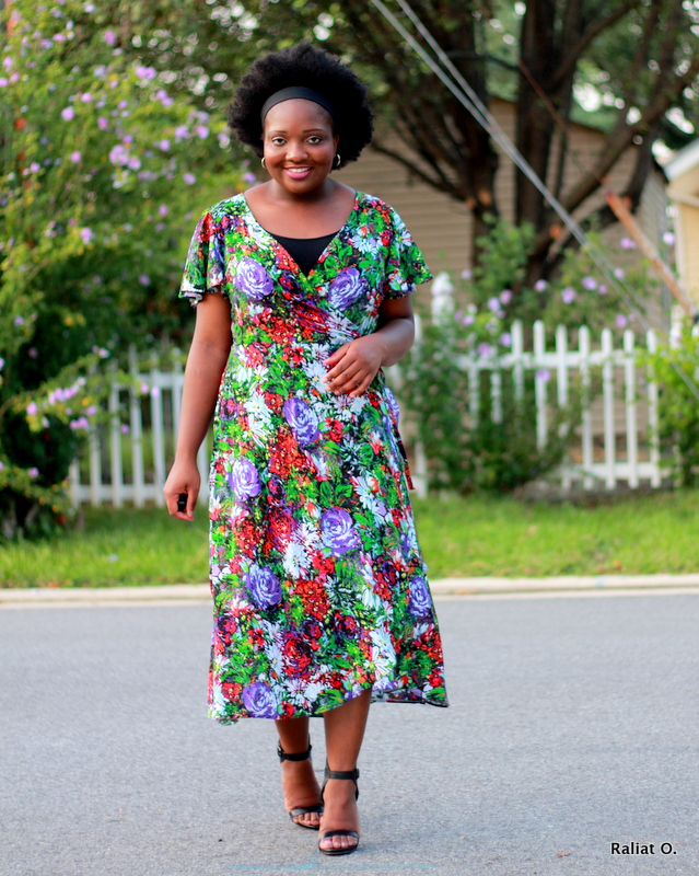 A Wrap Dress with Flutter Sleeves ...