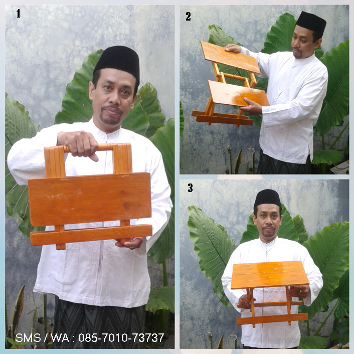 Lekar Meja Lipat Untuk Mengaji Bahan Kayu Ukir Plitur Uk 15x33 Cm Lazada Indonesia