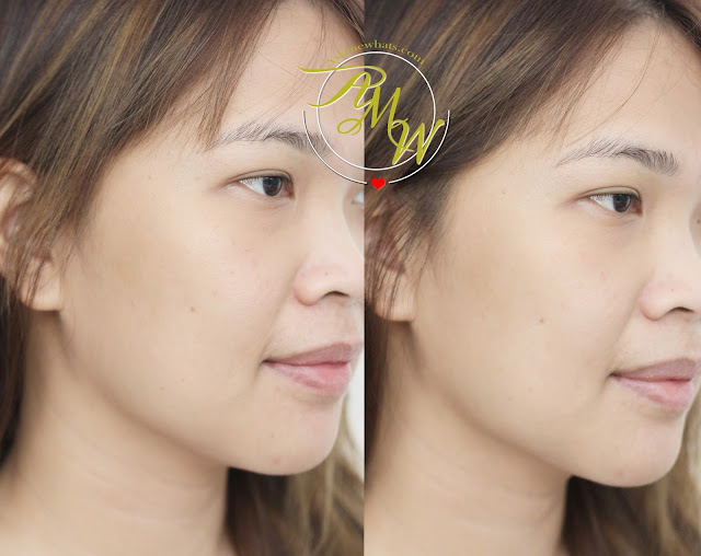 before and after photo of Shiseido Ibuki Smart Filtering Smoother 