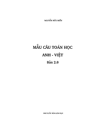 Mẫu Câu Toán Học Anh-Việt - Nguyễn Hữu Điển