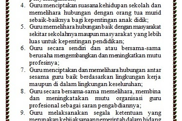 9 Kode Etik Guru Republik Indonesia dalam Menjalankan Profesinya