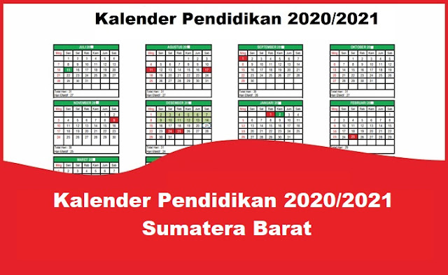 Kalender Pendidikan 2020/2021 Sumatera Barat