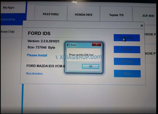 VXDIAG VCX NANO SDKエラー一般的な解決策 日本OBD2診断機－jobdii.jp