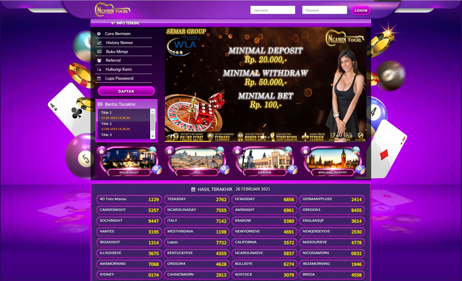 Daftar Ngamen Togel Bandar Togel Online Terpercaya Semar Group Link Alternatif Ngamen Togel