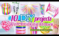 10 New Amazing Drinking Straw Crafts and Life Hacks, crafting with plastic straws