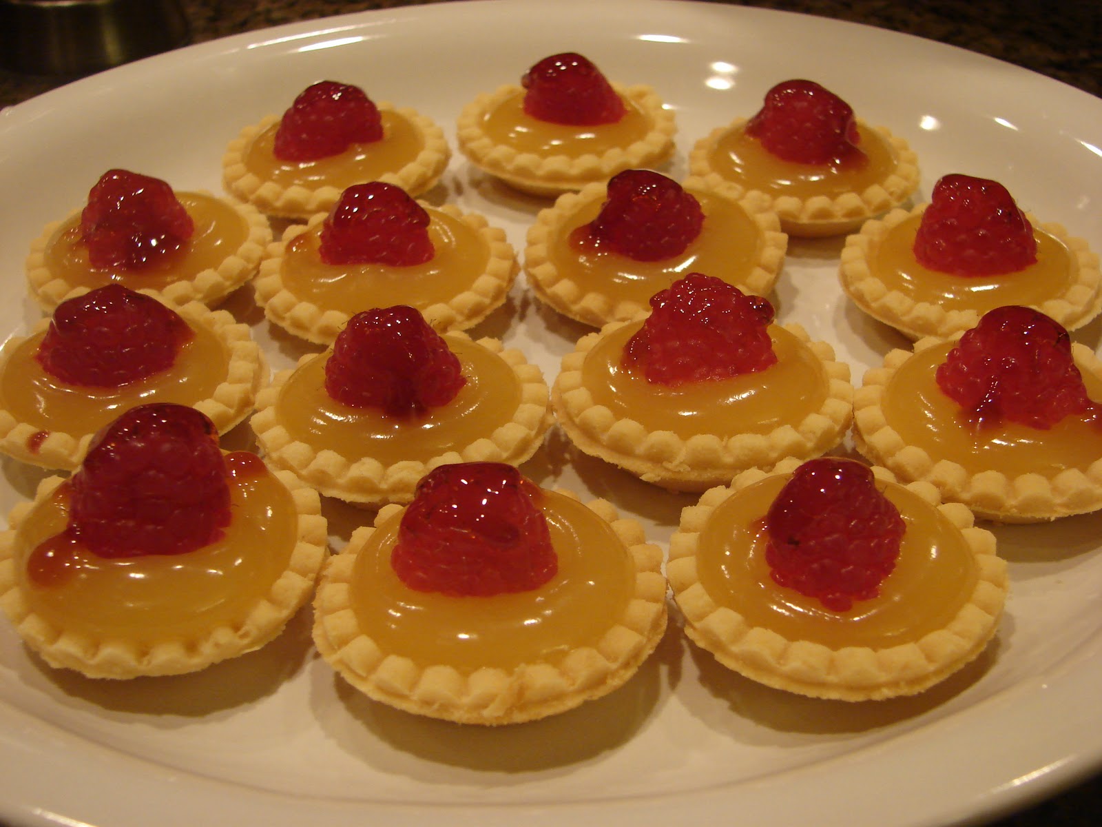 A Bear in the Kitchen Mini Lemon and Raspberry Tarts