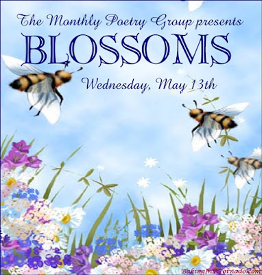 Blossoms, a monthly poetry challenge based on a theme. | Graphic property of www.BakingInATornado.com | #poetry