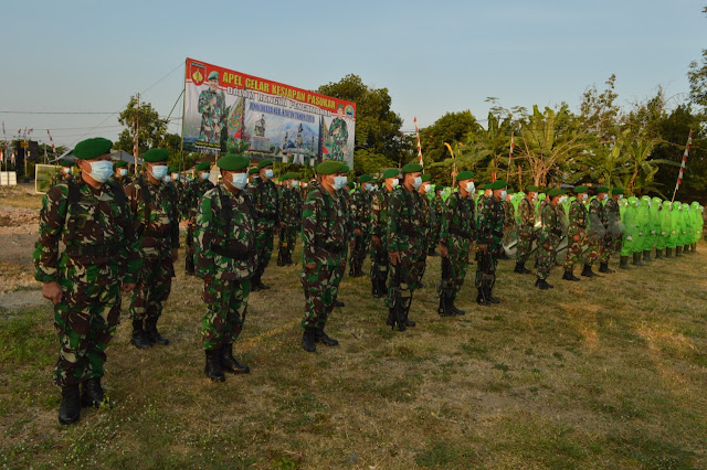 Dandim 0723/Klaten Pimpin Apel Gelar Kesiapan Pengamanan Pilkada Tahun 2020