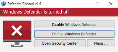 Defender Control v1.9 mới nhất