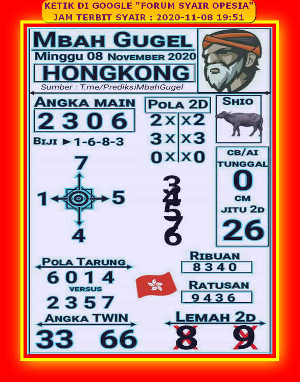 Syair Hk Minggu 8 November 2020 Royal Syair