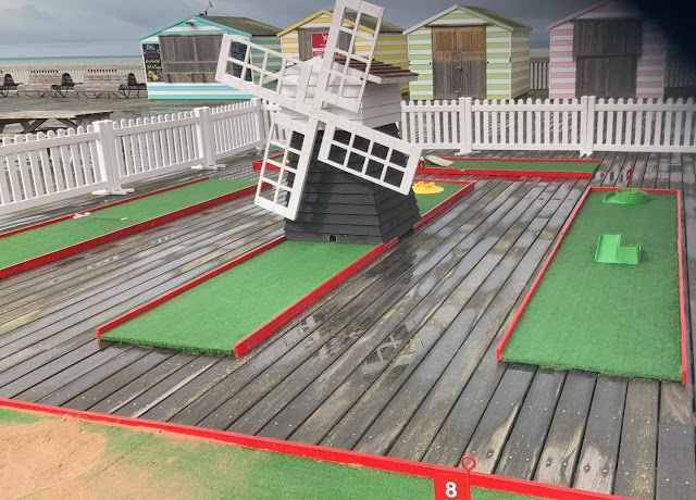 Crazy Golf on Hastings Pier. Photo by David Gomm, August 2021