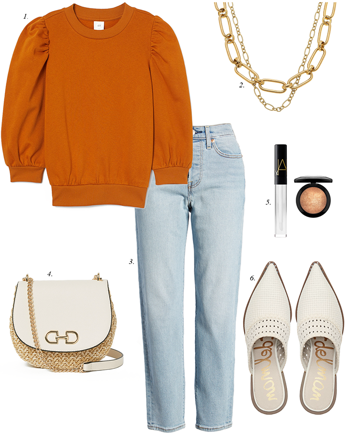 Daily Style Finds: Spring Outfit Guide: Sweatshirt, Jeans + Mules