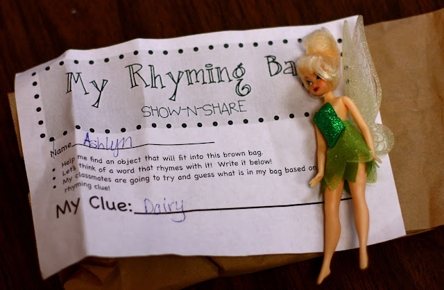 Rhyming Bags - Free Download - Fairy Dust Teaching