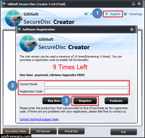 Gilisoft Secure Disk Creator 註冊教學 - v7.3.0 - 阿榮技術學院