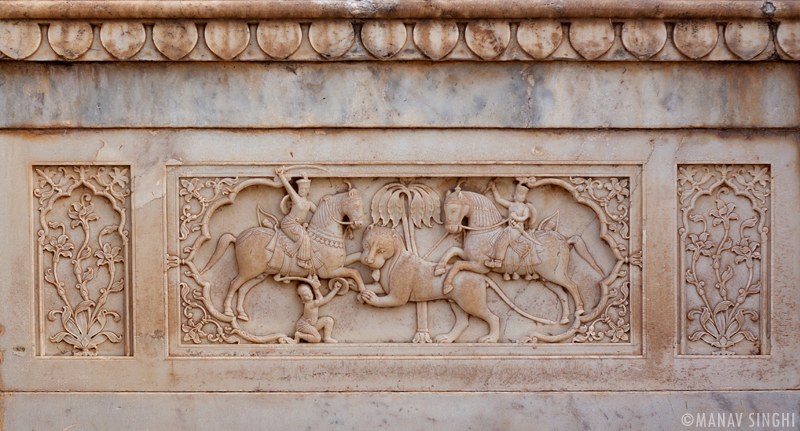 One of the Many Carvings at Gaitore Cenotaphs.