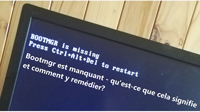 Bootmgr Bootmgr est manquant - qu'est-ce que cela signifie et comment y remédier?